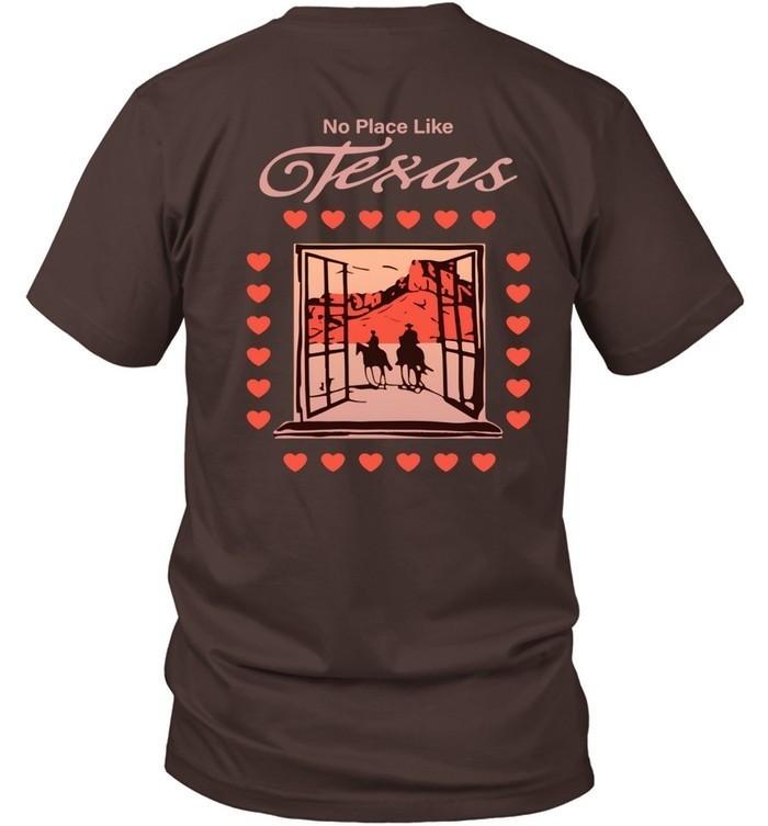 

No Place Like Texas T-Shirt Western Cowboy Rodeo Graphic Tee 4XL
