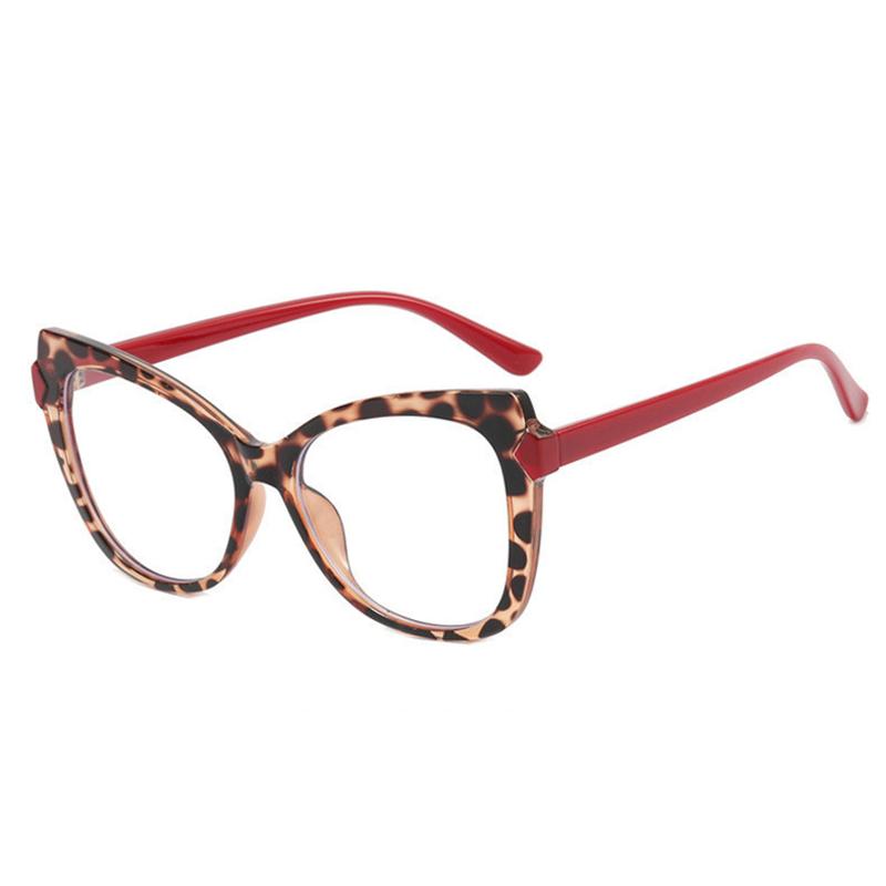 

Stylish Women Brand Style Design Cat Eye Oversized Frame Anti Computer Blue Rayweight Protection Glasses Anti-reflection Female Eyeglasses