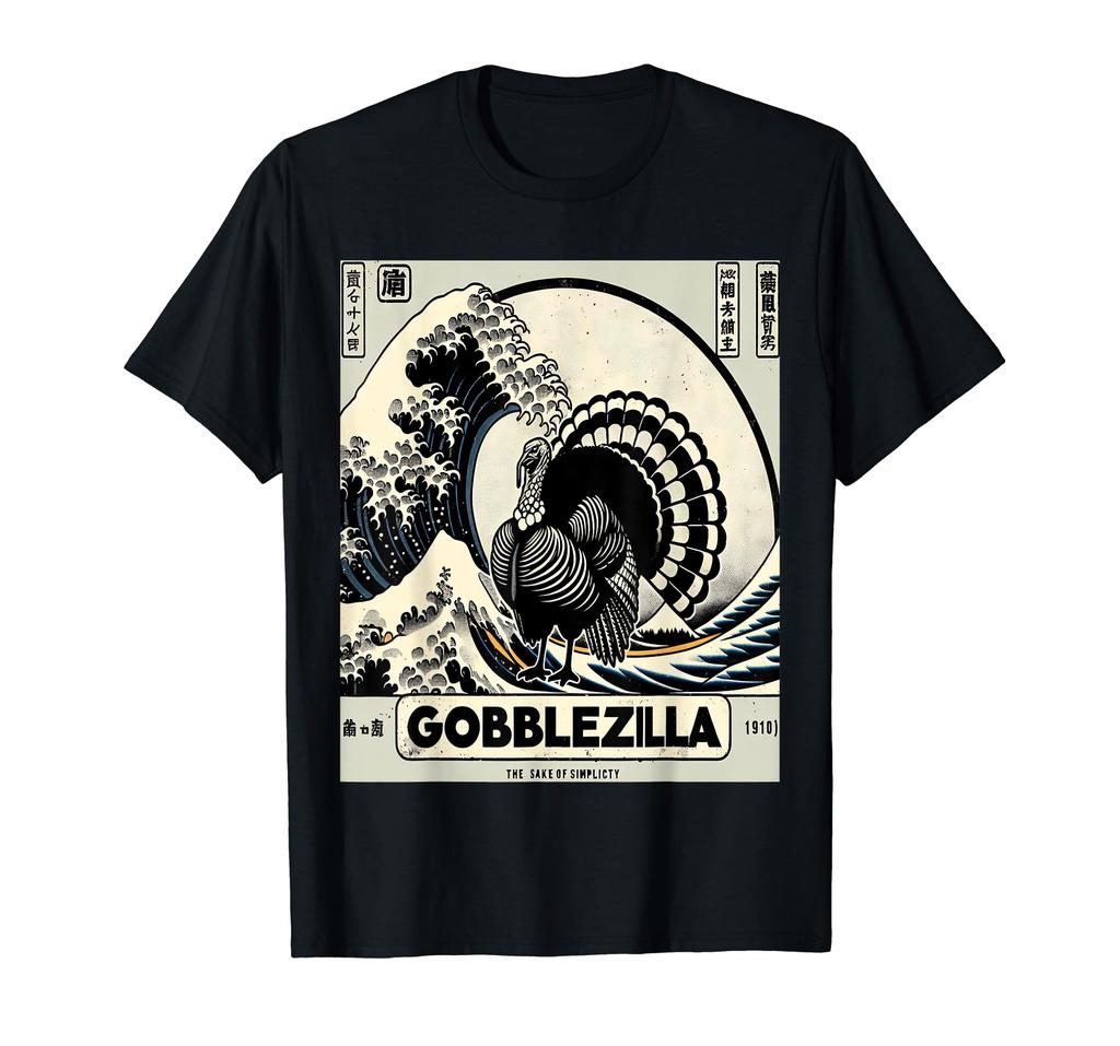 Goblezilla Kanagawa Wave Japanese T-shirt