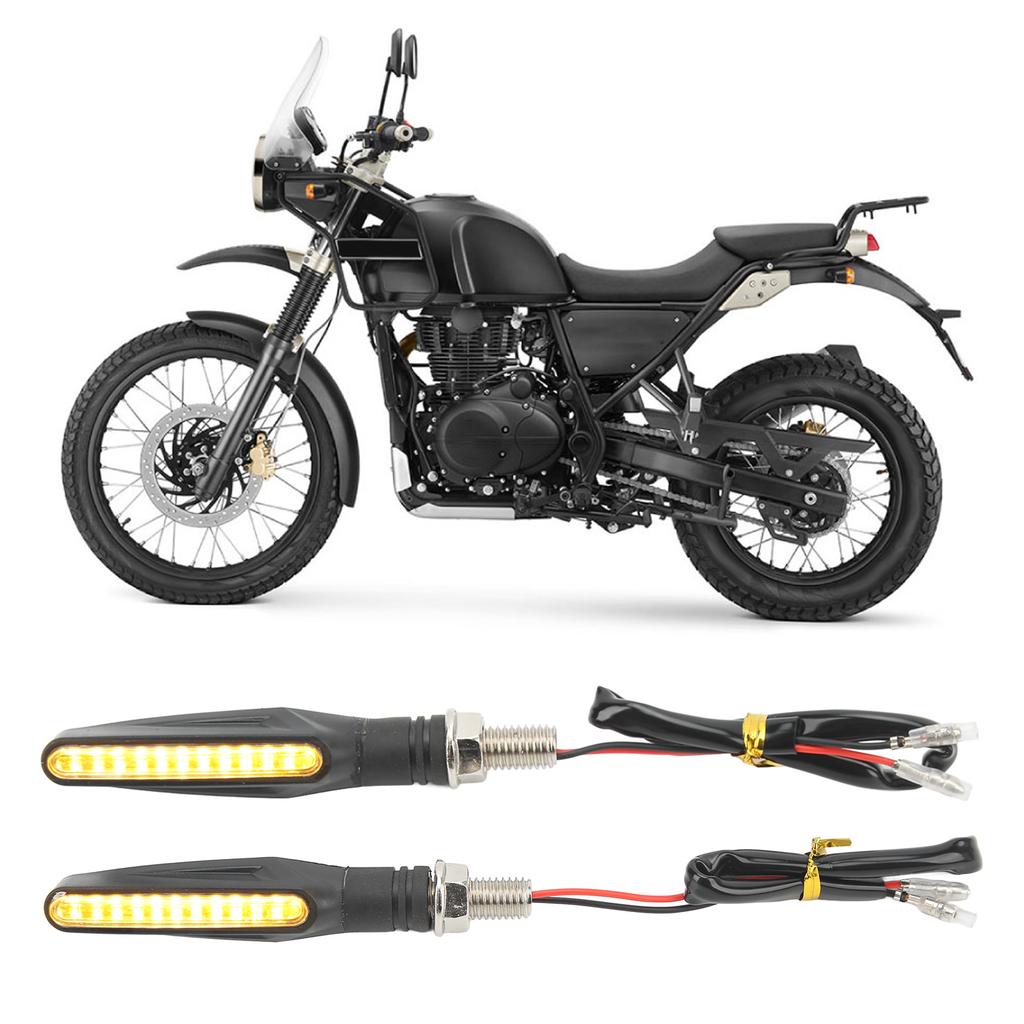 1 Pair 12V Motorcycle Turn Signal Lights LED Indicator Lamp for Sport Street Bike Off Road Chopper