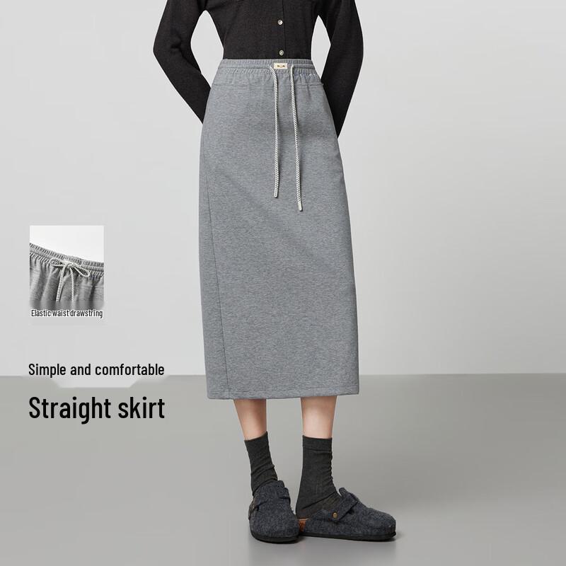 FivePlus A-Line Slit Midi Skirt L