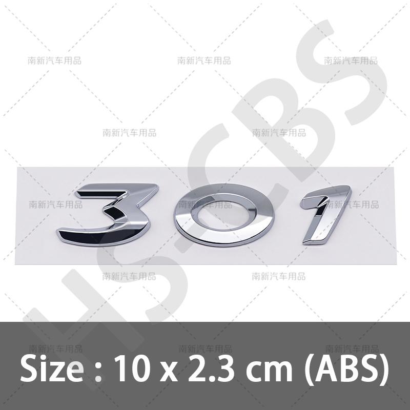 SQOB1 ABS 206 207 301 308 Rear Trunk Logo 307 508 3008 2008 4008 5008 Emblem Badge For Peugeot Car Styling Tailgate Emblem Stickers