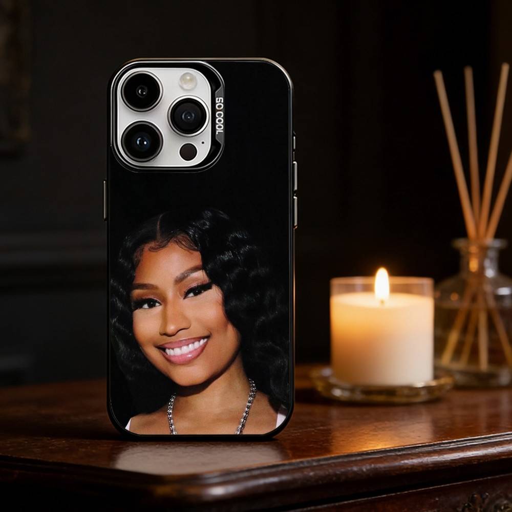 Rapper SINGER N-Nicki Minaj Phone Case Color Silver Shell For IPhone 17 16 15 14 13 12 11 Pro Max Plus