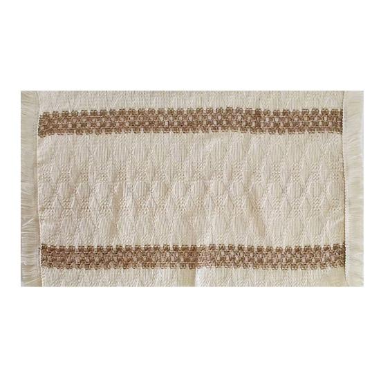 Bohemian Fringed Placemat Soft Cotton Linen Vintage Placemat Jacquard Machine Washable Placemat for Home Farmhouse Dining Table Decoration G