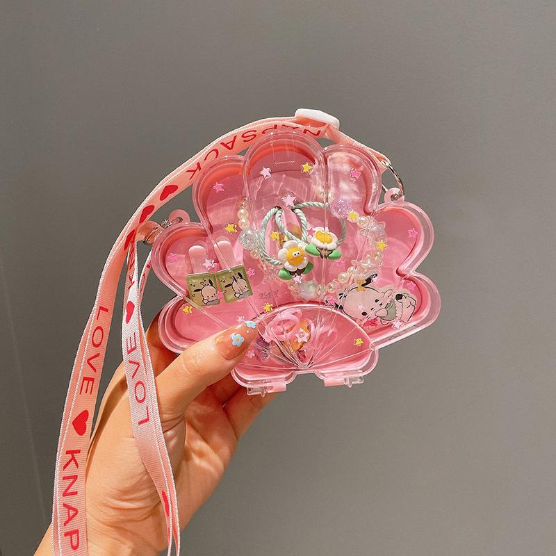 Children's Cute Cartoon Fruit Pendant Bracelet Set with Lucky Dragon - Birthday Gift Box