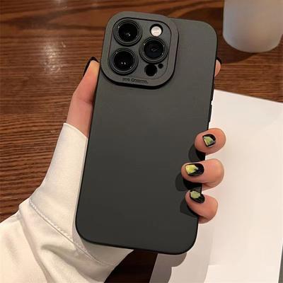 Highend Black Shockproof Silicone TPU Phone Case For iPhone 15 14 13 12 11 Pro Max X XS XR 78 Plus Men Protectiv Lens Back Cover