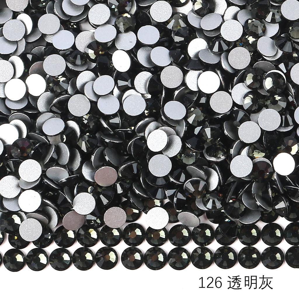 Ss3-Ss30 Strass Ab Colorés Verre Fond Plat Strass Diamant Cristal Coloré Rond Autocollant Manucure Diy Diamant