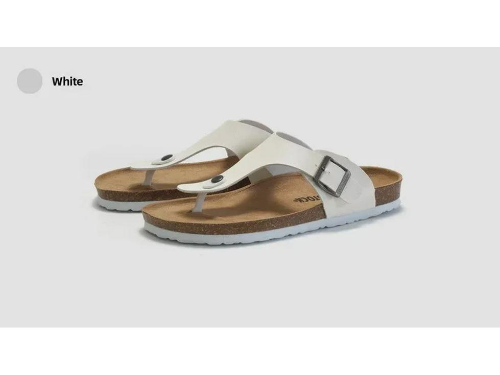 Ruizu Cork Slippers: Trendy Korean-Style Unisex Summer Beach Sandals & Casual Flip Flops
