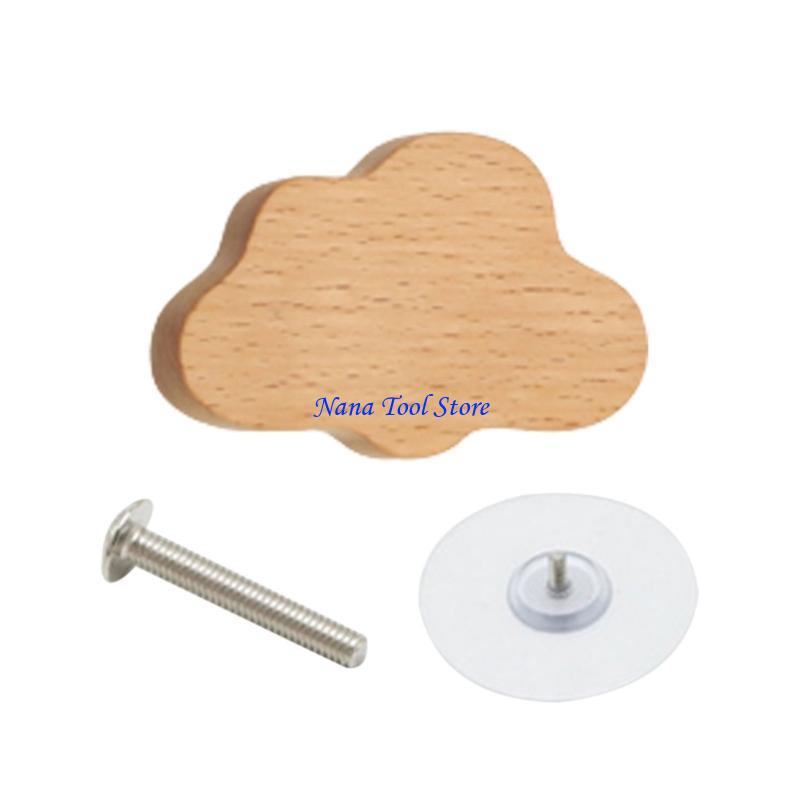 31GJ Furniture Knob with Fun Animal Wooden Drawer Handle Handle