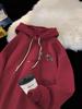 Felpa con Cappuccio Unisex Stampa Cuccioli Autunno/Inverno 2025 - Trendy Vestibilità Larga Manica Lunga