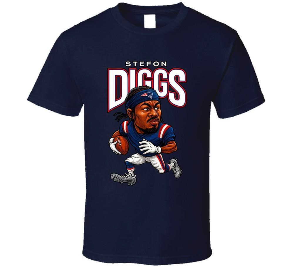 Stefon Diggs Football Caricature Fan T Shirt Mens Womens Tees Top L