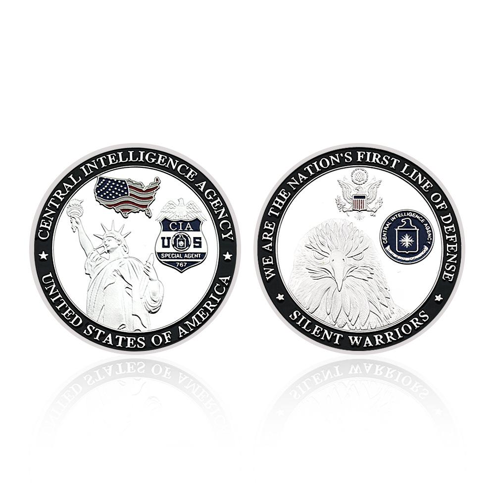 Statue of Liberty Medal of Honor Challenge Coin Commemorative Gift Metal Medal Collection Gift, Blocks