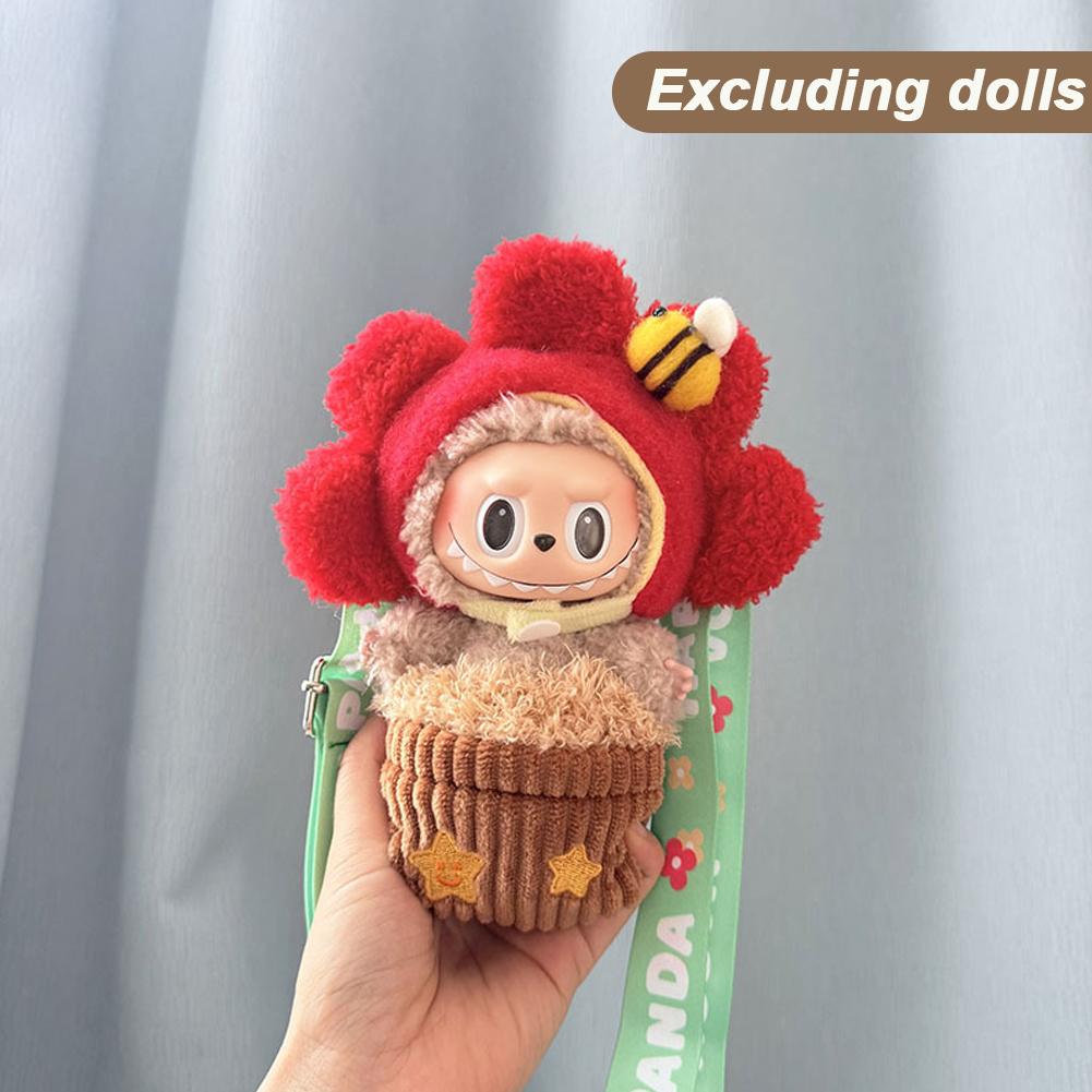 For Labubu Doll Clothes Fashion Clothes Doll Potting Clothes Color Match Bags Dolls Accessories Cute Decoration Little Clothes