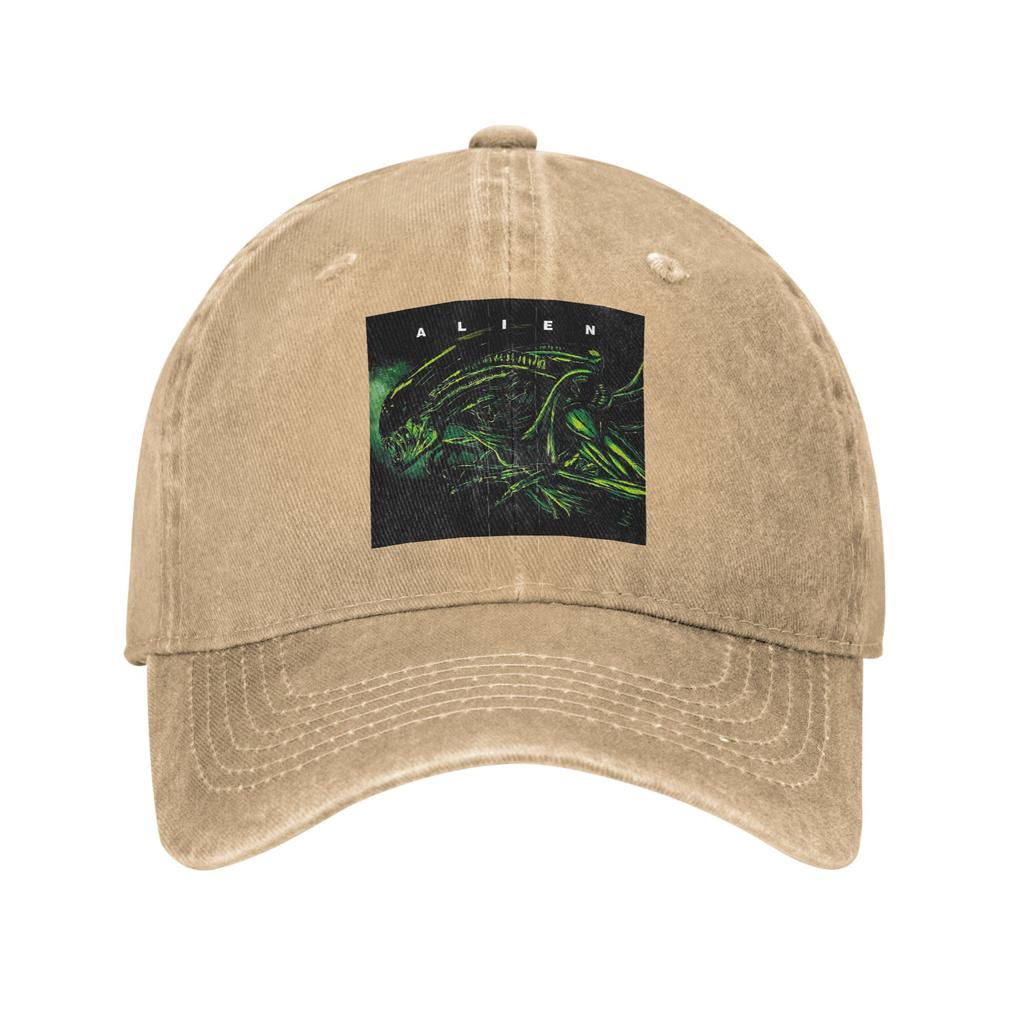 Alien Baseball Caps Snapback Washed Denim Hats Outdoor Adjustable Casquette Hip Hop Baseball Cowboy Hat for Unisex