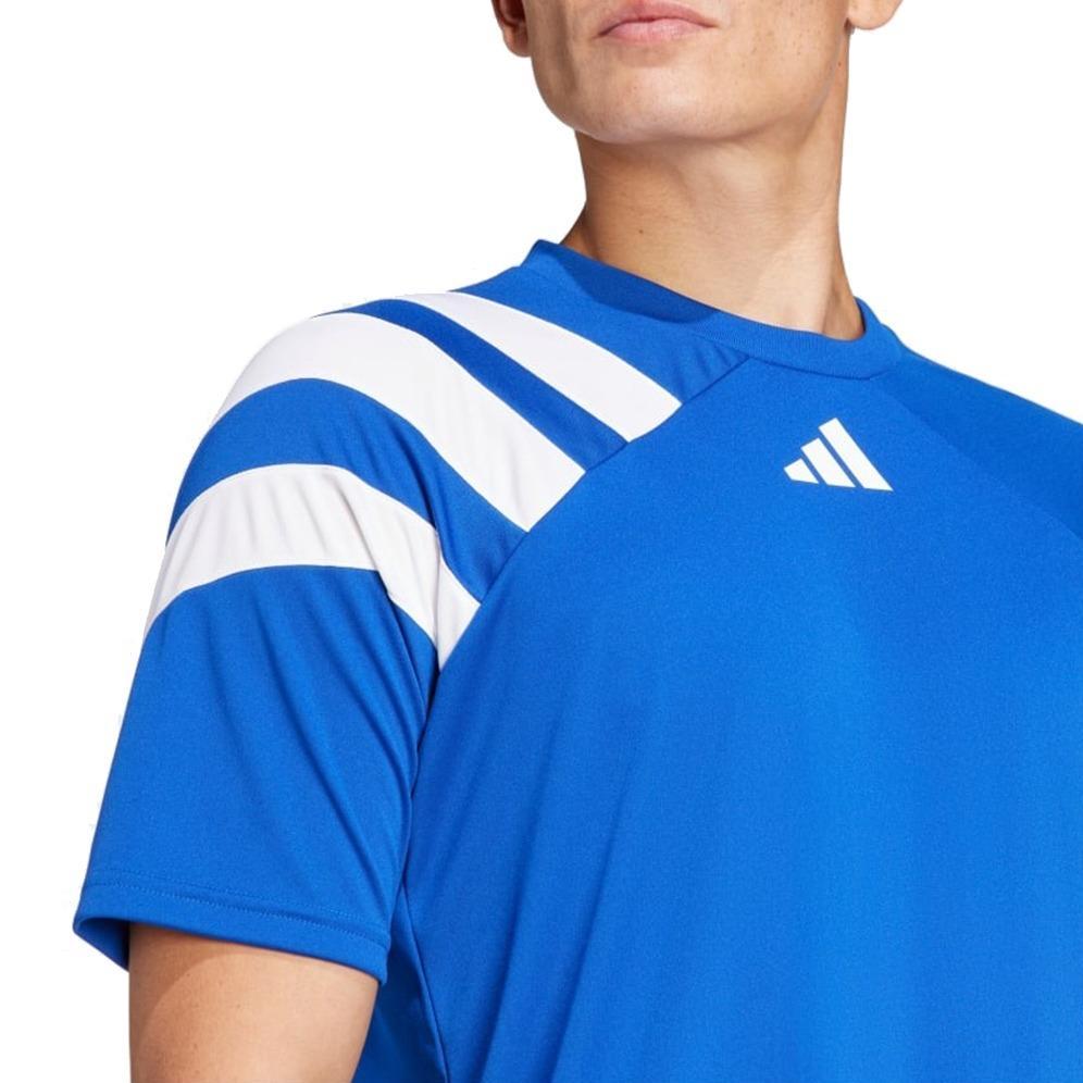 Adidas Fortore23 Jsy Fashion Breathable Logo Casual Short Sleeve T-Shirt Men Tops Blue IT5656