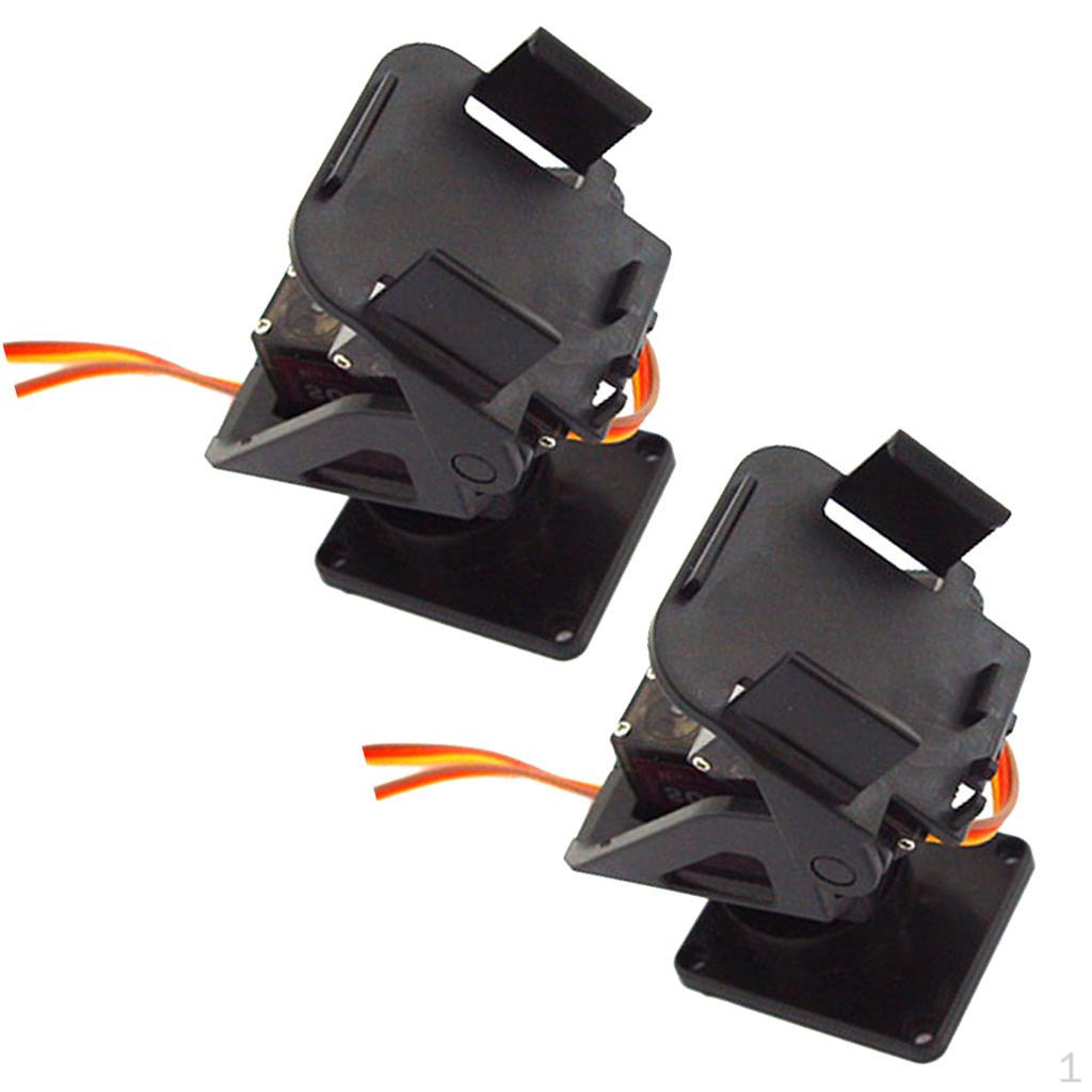 

2 Pieces PT Plastic Pan Tilt with Different Servo Camera Mount Platform For Robot