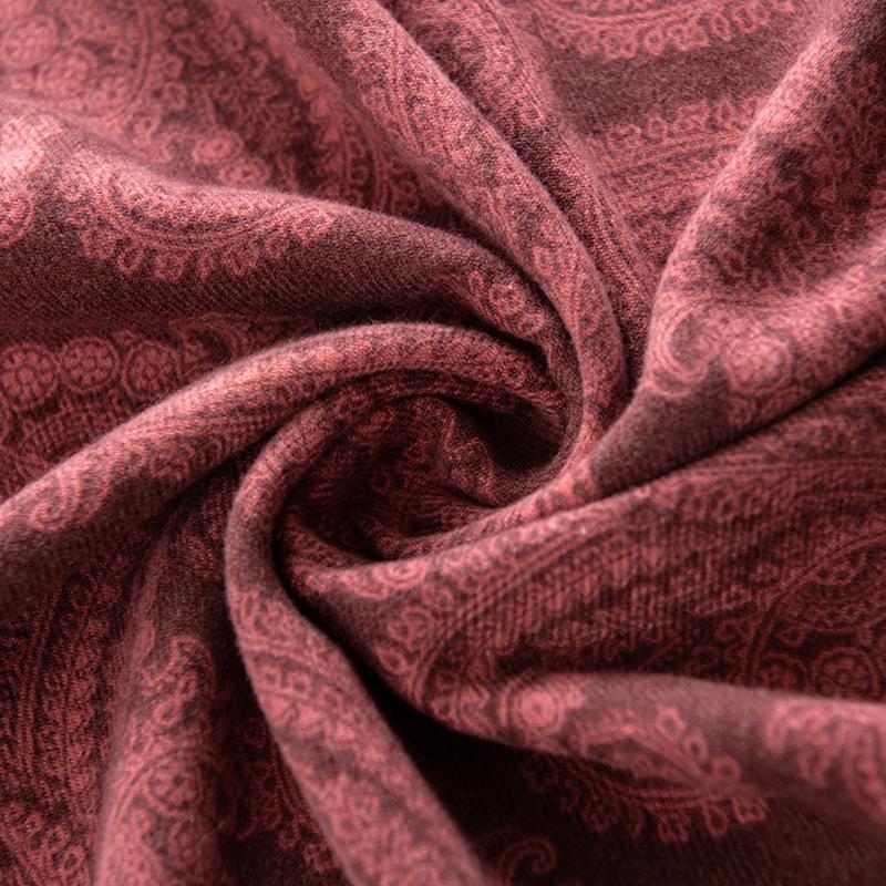 Women's Paisley Scarf Thermal Cashmere Feel Thick Winter Shawl Long Soft Neck Wrap Fashion Cold Weather Warm Accessory