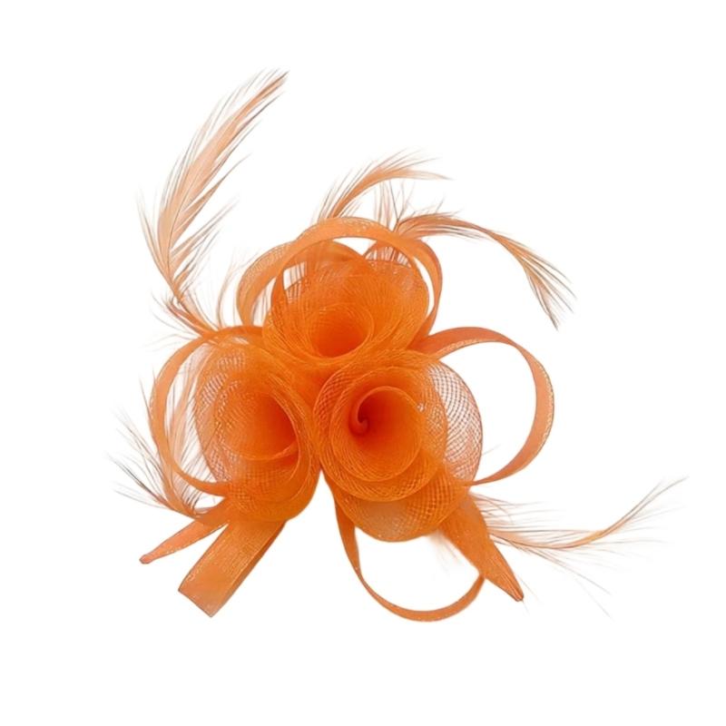 Elegant Mesh Flower Hair Accessory Fascinator Headdress Photo Props For Women Girls Wedding Party Photography