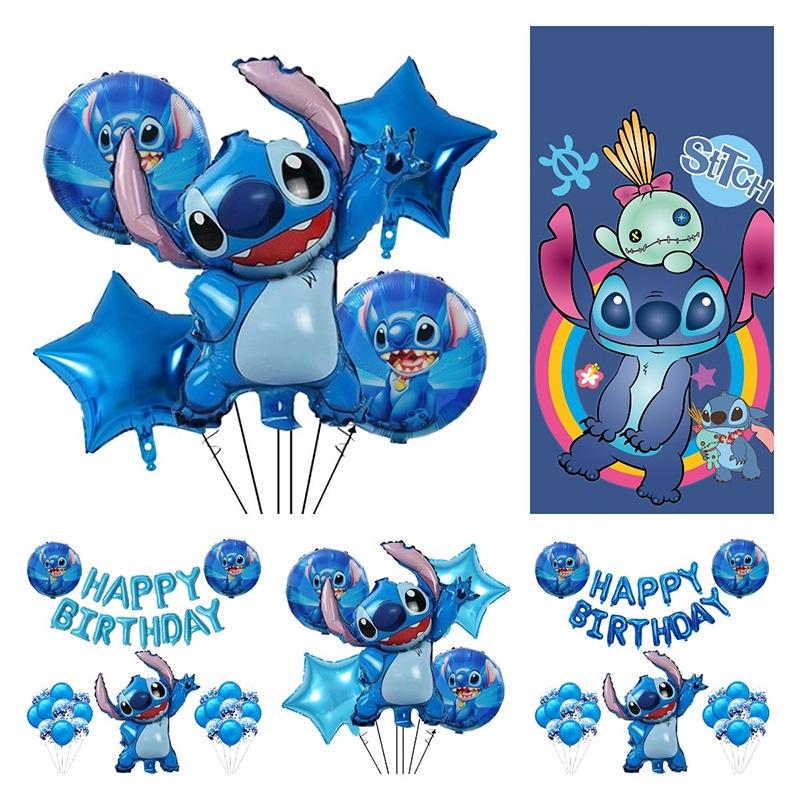 Novo Conjunto de Balões de Folha de Alumínio Lilo e Stitch Para Decoração de Festa de Aniversário e Brinquedos Infantis
