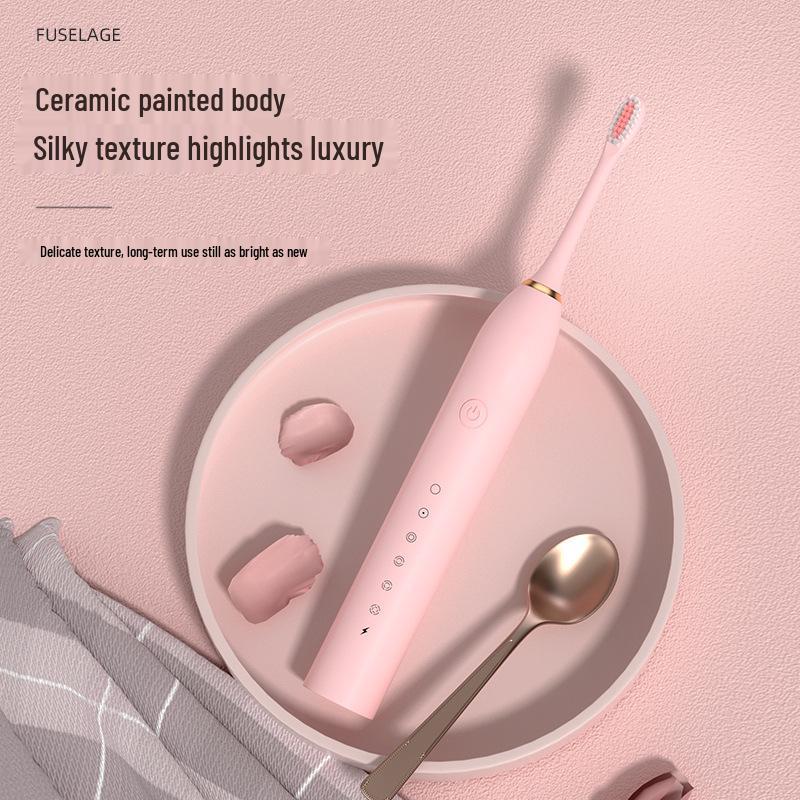 Enhanced Rechargeable Electric Toothbrush: Six-Speed Adult Couple Set with Travel-Friendly Soft Bristle Design