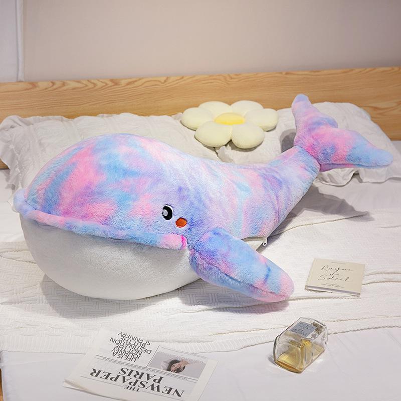 Two-in-One Cute Whale Throw Pillow & Blanket for Home Decor