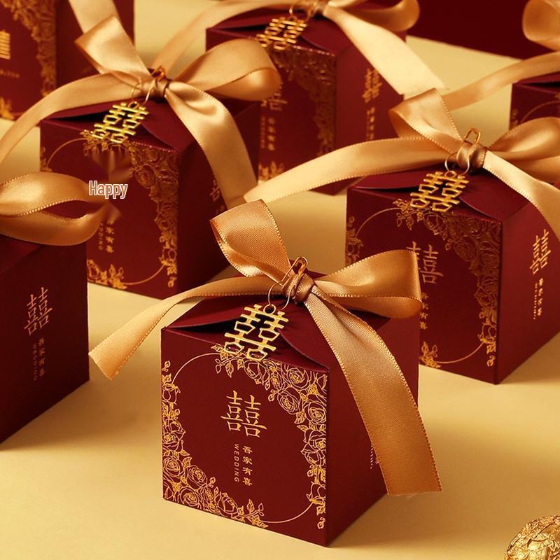 JINGRUIXIANG Hochzeits-Süßigkeiten-Geschenkboxen