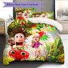 Cloudy with a Chance of Meatballs  Pattern Bedding Quilt Set  Home Decoration  Gift (1 * Duvet Cover + 2 * Pillowcase  Without Core)