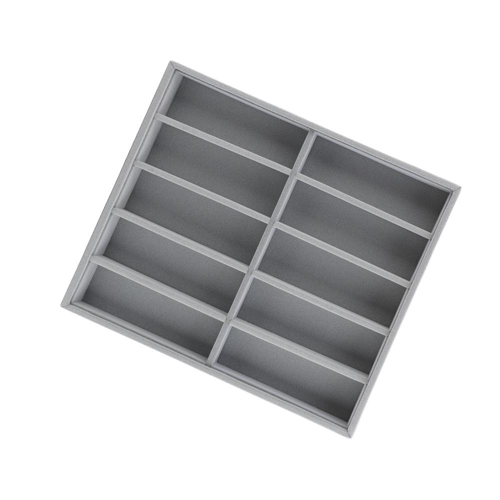 Compartment Design Sunglasses Storage Velvet Material Glasses Display Box Shop Exhibition