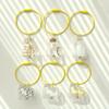 Transparent Acrylic Cat Hair Storage Capsule Keychain Ornament