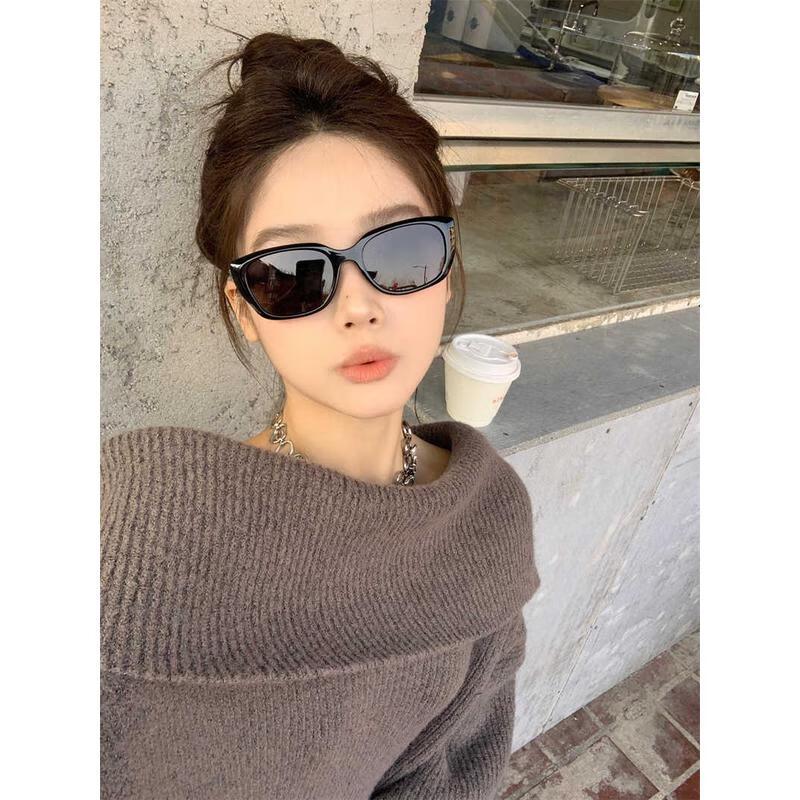 AIGE Retro Small Frame Cat Eye Polarized Sunglasses for Women