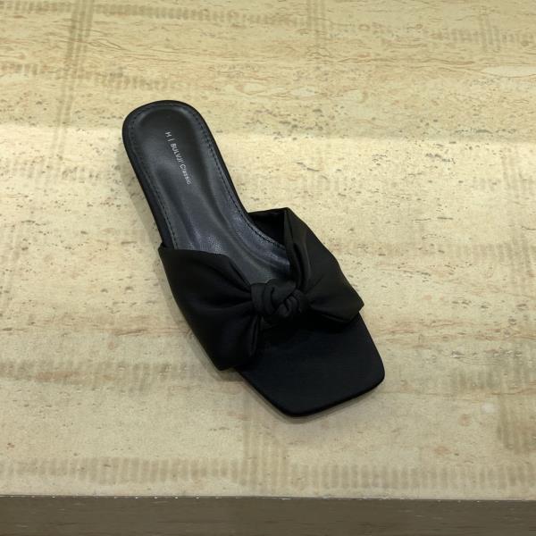 Fashion Slippers Women Summer Shoes Low On A Wedge Slides Rubber Silk PU Hoof Heels Rome Scandals Fabric Shoes Low Ladies' Slippers On A