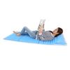 Kazuhiro Plastic Industry Compact Folding Bed, Blue, 65 X 67 X 4 Cm, Emergency Air Cushion, Set of 2