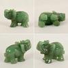 Lucky Elephant Jade Stone Fortune Feng Shui Statue Figurine Office Ornament Chakra Healing Stones Statue Decor Best Gifts