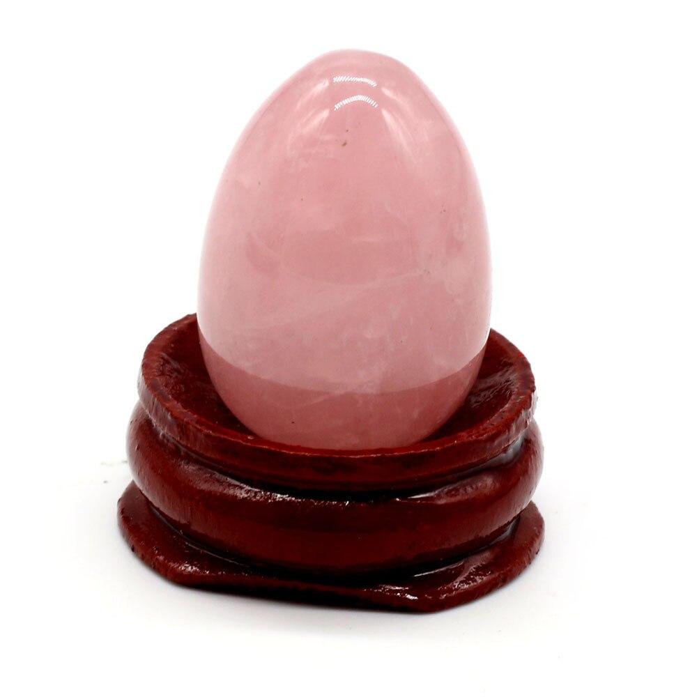 Natural Stone Decoration Egg-Shapedl With Base Artificial Ornament Lucky Gift Bed-Room Garden Office Desk Ornaments