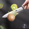Kitchen chef seiko stainless steel fruit knife, imitation wood handle women's home sharp fruit and fish cutting knife