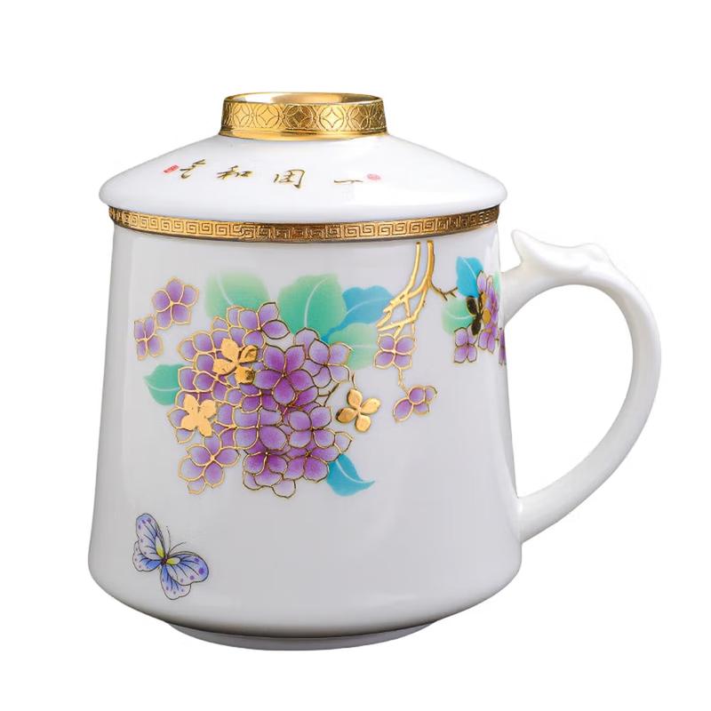 Yunyan Mutton-fat Jade Ceramic Office Tea Cup