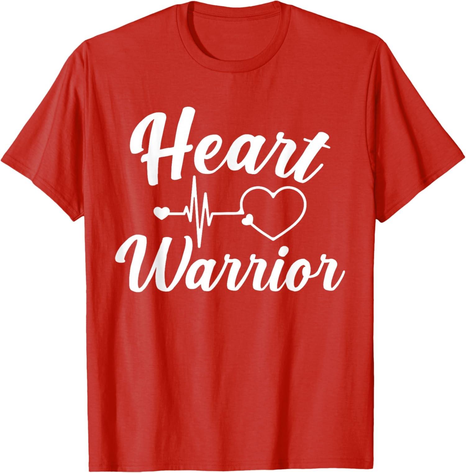 Heart Warrior - Heartbeat Heart Disease Awareness Unisex T-Shirt S разноцветный