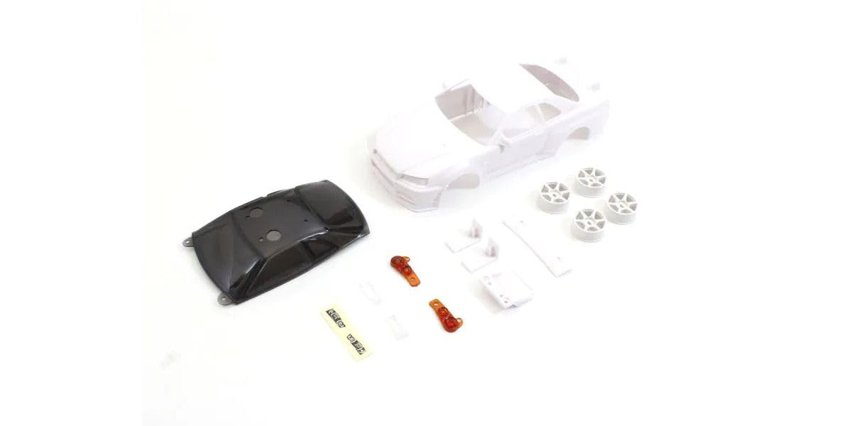 

Kyosho Nissan Skyline GT-R V-spec (R34) Unpainted White Body Set (with Wheels/AWD) MZN206