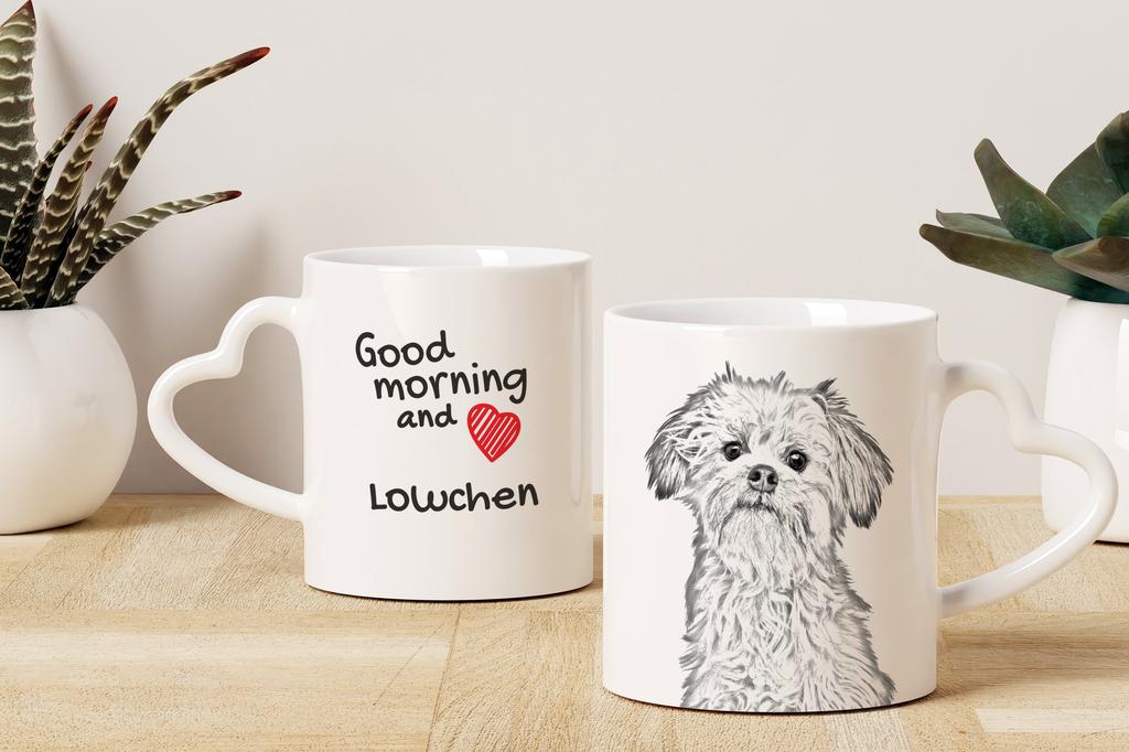 Lowchen, Little Lion Dog - Cup with a Dog, Adorable Cup with a Heart-shaped Handle, Universal Gift from the Art-Dog Brand