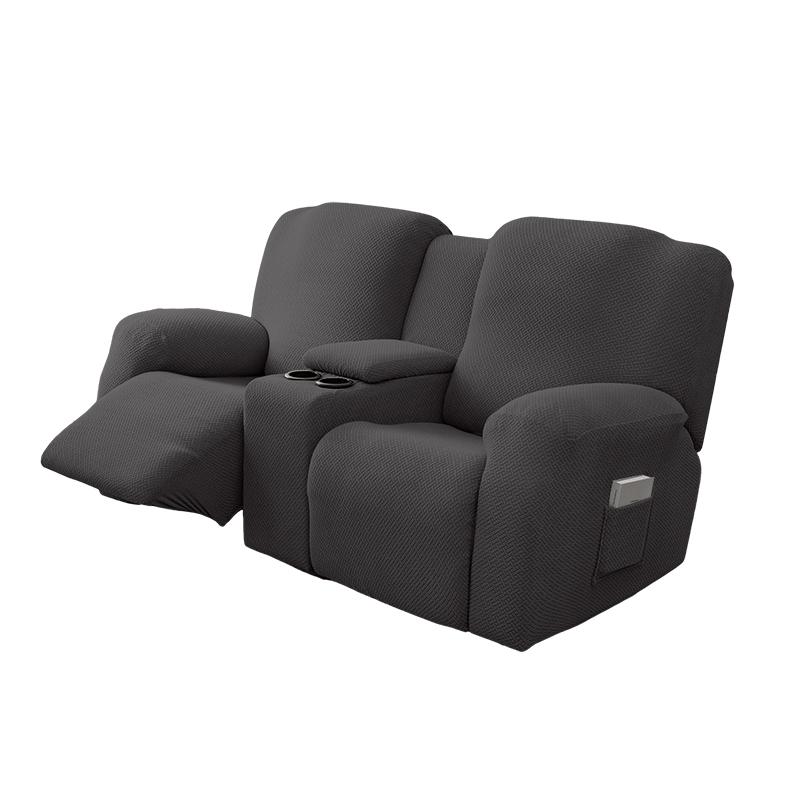 8pcs/set Waterproof  2Seater Recliner Sofa Covers  All-inclusive Loveseat Center Console Sofa Covers