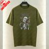 Harajuku Hoya Vine Skull Shirt for Women Unisex Gothic Botanical Tee Skeleton Plant Lover Gift Halloween Cottagecore Dark Clothes