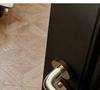 BAGB Silent Luxury Wooden Bedroom Door Handle Lock