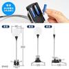 Sanwa Direct Stand Loupe Magnifying Glass LED Light Clip-Compatible Crafting Plastic Models 400-CAM019