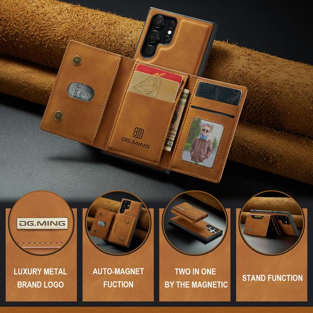 S23 Ultra Cases Fall Protection Business Leather Bag Case For Samsung Galaxy S23 Ultra S 23 Plus Card Pocket Phone Cover