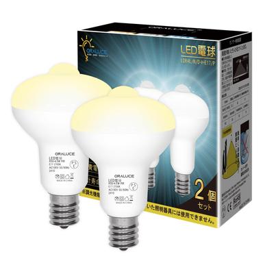 ORALUCE LED Bulb E17 Motion Sensor Bulb, 40W Equivalent, Warm White 2700K, 4.5W, 450lm, Automatic OnOff, 70S Timer, with Light Sensor, Prevents