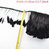 1Meters White Black Pheasant Feathers for Clothes Ribbon on Tape Rooster Goose Turkey Marabou Ostrich Fringe Trim Sewing Decor