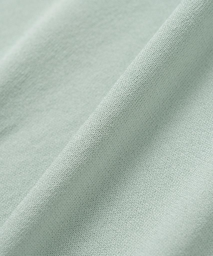 XOX Button Collar Summer Cool Crop Short Sleeve Knit [Mint]