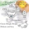 Bobisty 1pc 14G Nipple Rings 316L Surgical Steel Heart CZ Tongue Barbell Body Piercing Ring