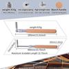 Six-Angle Telescopic Wooden Piano Tuning Wrench