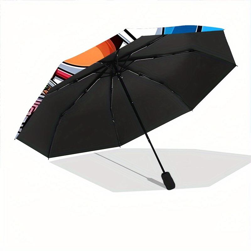 Doraemon Automatic Folding Umbrella, 8 Ribs for All-Season Use, Portable for Travel & Outdoor Activities A0819051